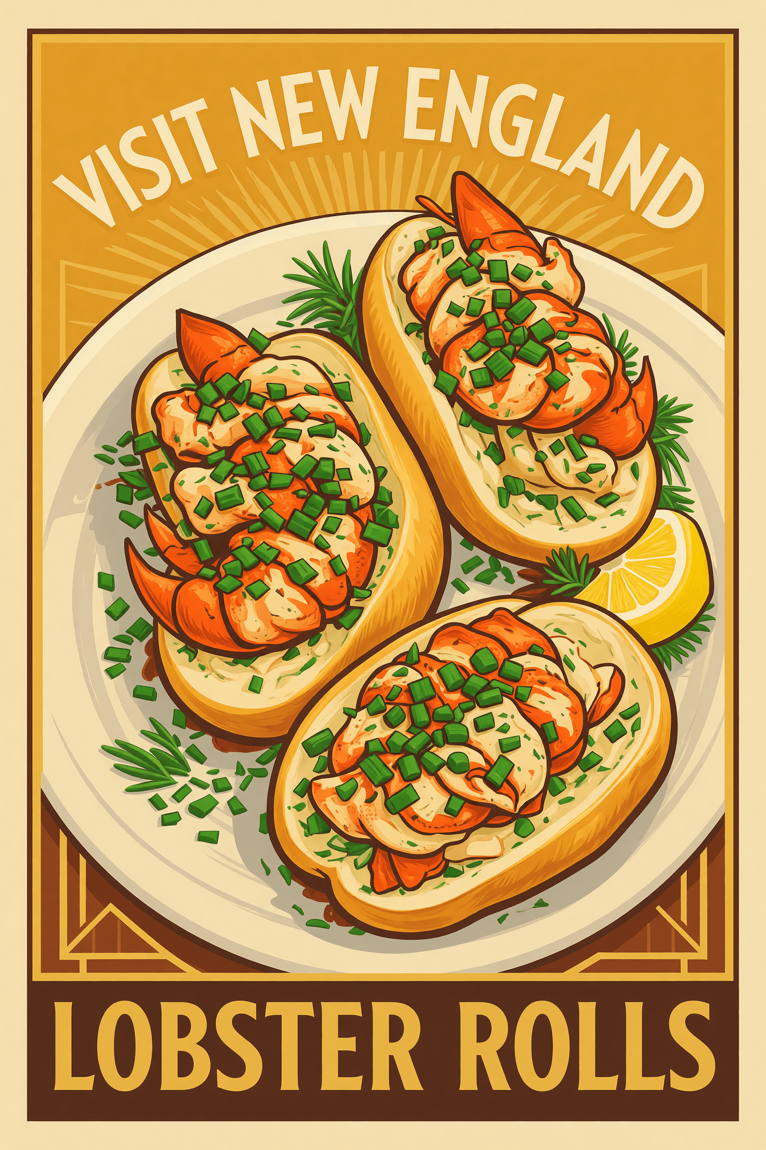Lobster roll de Blue Maine Lobster con pan tostado en mantequilla y langosta fresca