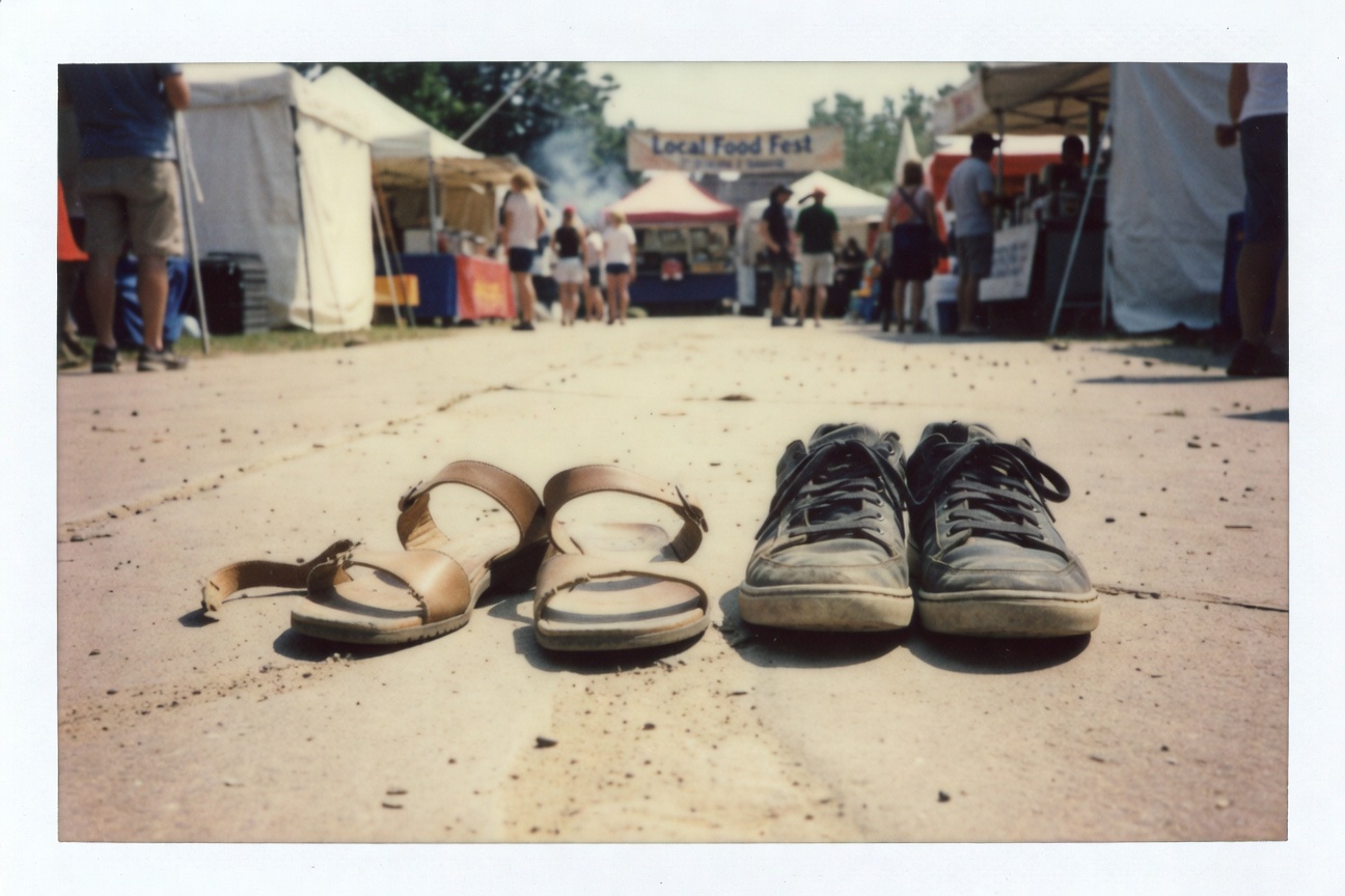 Cute sandals vs comfortable sneakers -- the lesson everyone learns the hard way