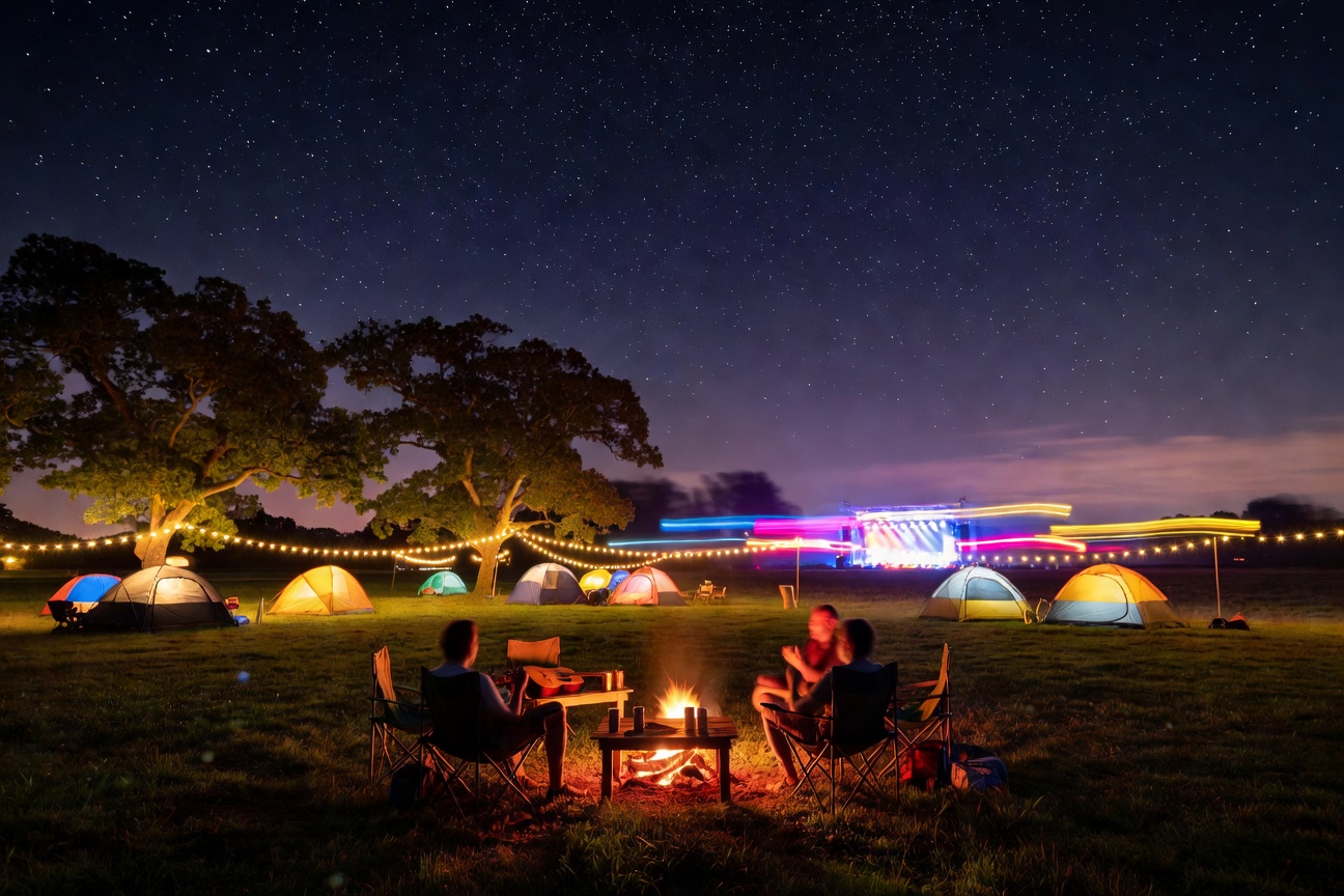 The magic hour -- when camping festivals become worth it