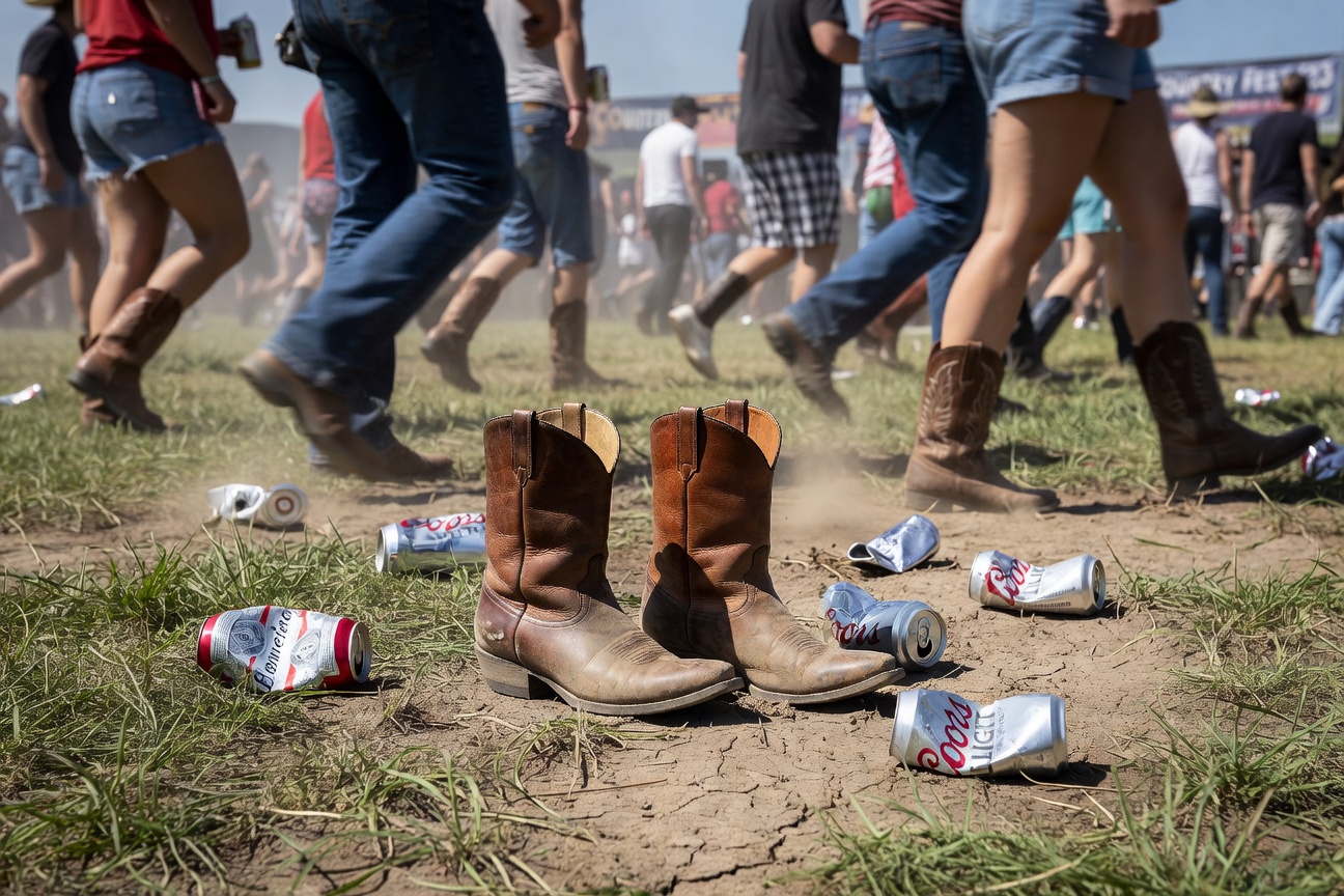 Cowboy boots in the dust -- the ground-level texture of Stagecoach
